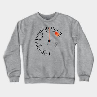 911 Sideways Tachometer (black) Crewneck Sweatshirt